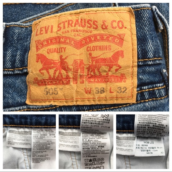 Levi’s 505 Straight Leg High Rise Plus Size Jeans - Picture 7 of 7